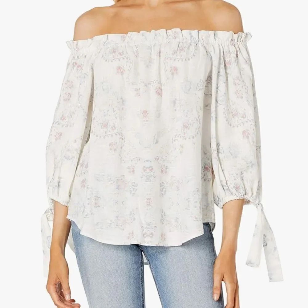 BCBGMAXAZRIA Women's Gardenia Garden Off The Shoulder Top Size M